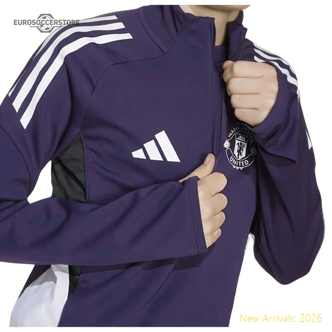 2025-2026 Man Utd Training Top (Aurora Plum) - Kids-Vantage Point Soccer
