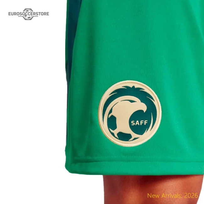 2024-2025 Saudi Arabia Home Shorts (Green)-Vantage Point Soccer