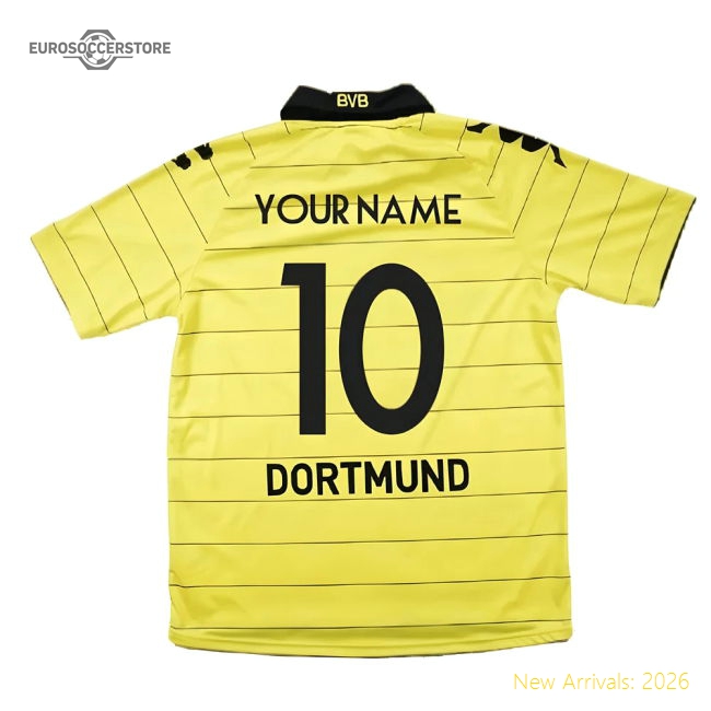 Borussia Dortmund 2010-11 Home Shirt ((Excellent) M) (Your Name)-Vantage Point Soccer