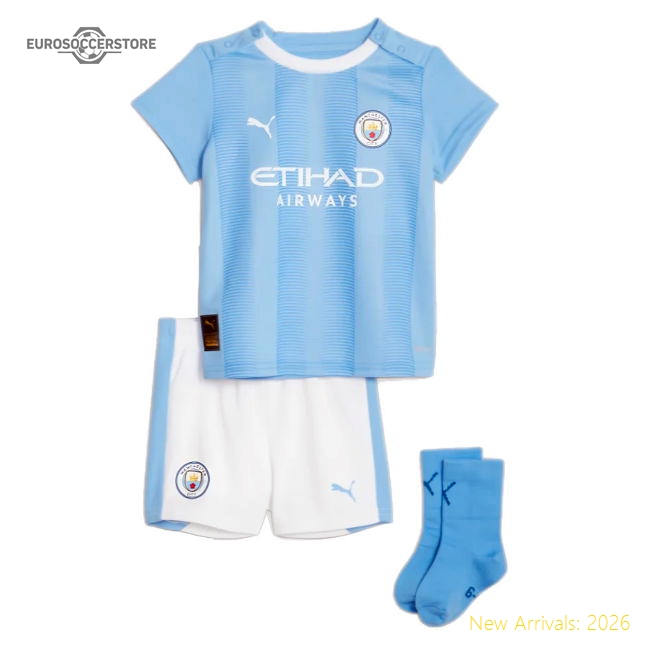 2023-2024 Man City Home Baby Kit (Your Name)-Vantage Point Soccer