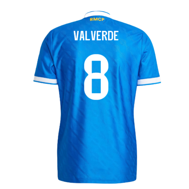 2025-2026 Real Madrid Authentic Third Shirt (Valverde 8)-Vantage Point Soccer