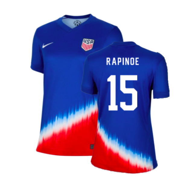 2024-2025 USA United States Away Shirt (Ladies) (Rapinoe 15)-Vantage Point Soccer