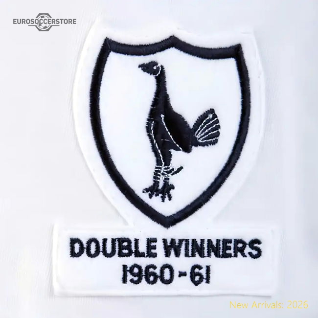 Tottenham 1961 Double Winners Retro Football Shirt-Vantage Point Soccer