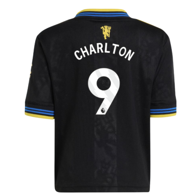 2025-2026 Manchester United Third Mini Kit (Charlton 9)-Vantage Point Soccer