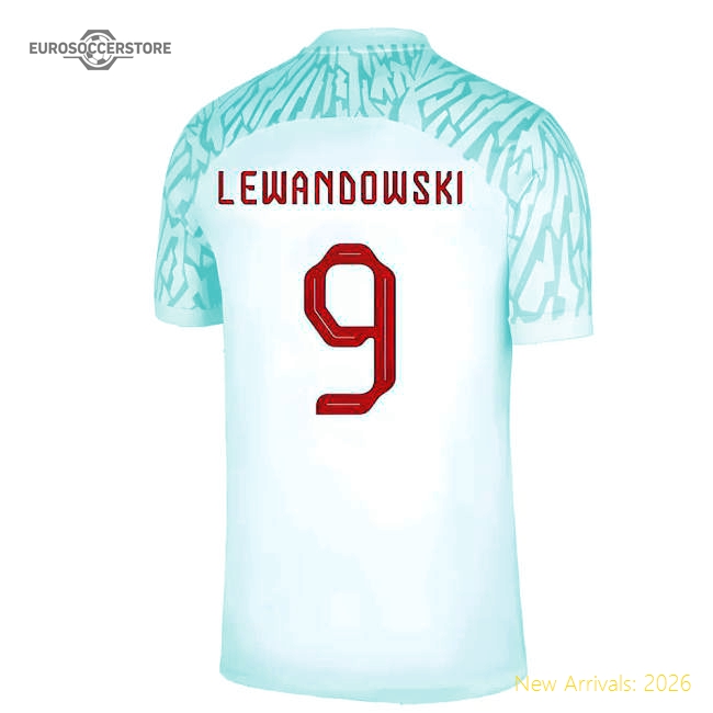 2022-2023 Poland Home Shirt (Lewandowski 9)-Vantage Point Soccer