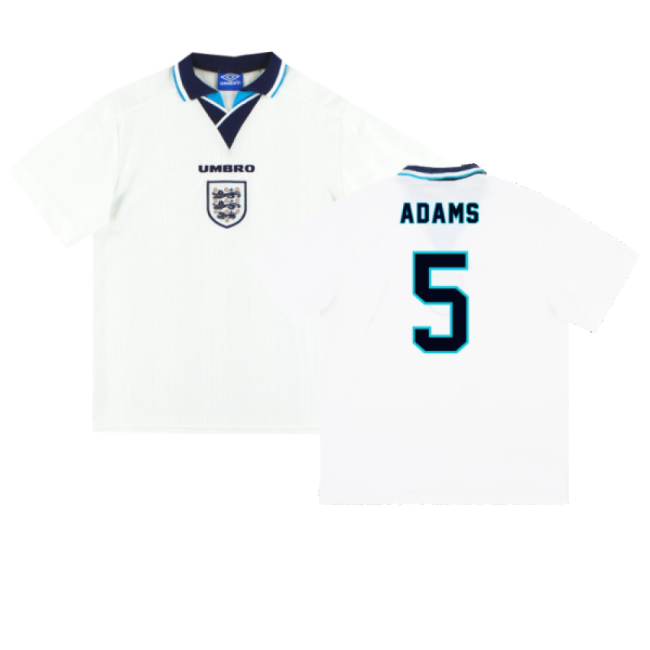 England 1995-97 Home Shirt (XL) (Adams 5) (Excellent)-Vantage Point Soccer