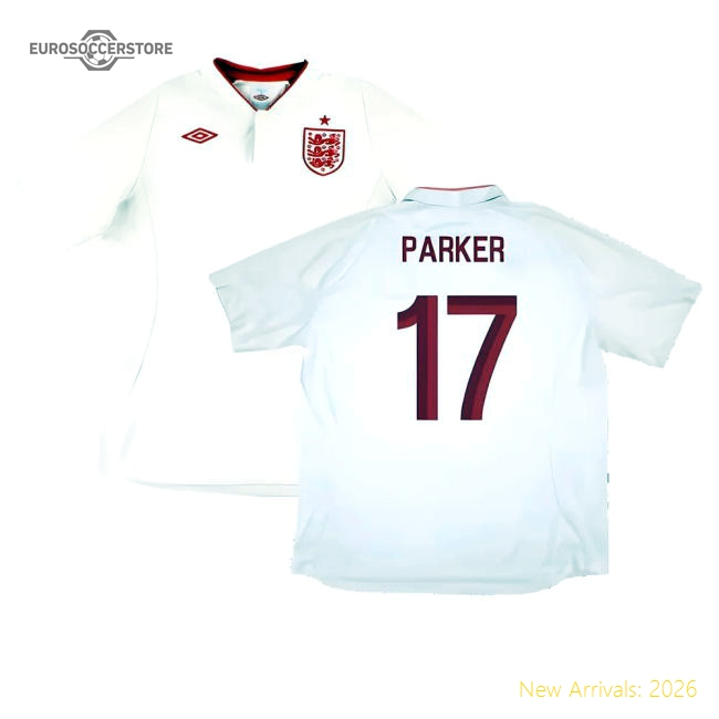 England 2012-13 Home Shirt (Good) (Parker 17)-Vantage Point Soccer