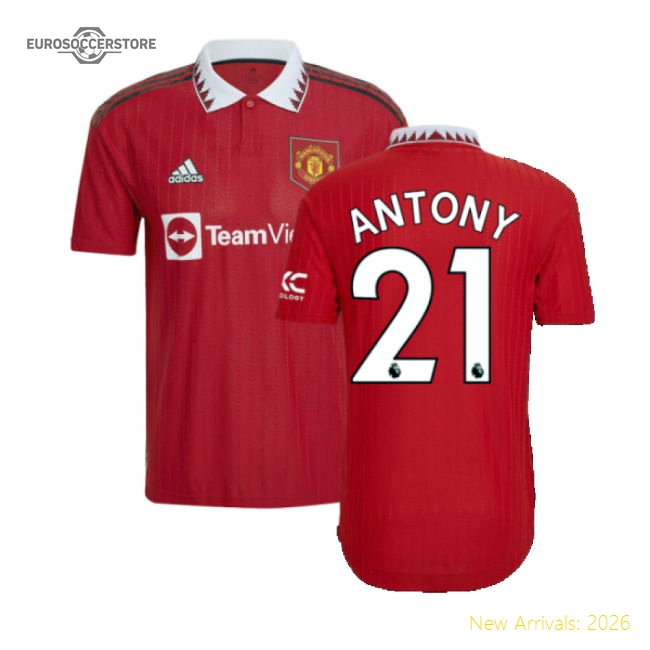 2022-2023 Man Utd Authentic Home Shirt (ANTONY 21)-Vantage Point Soccer