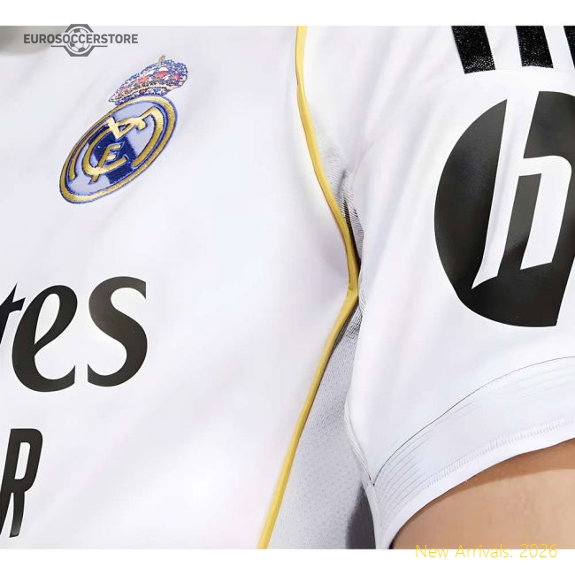 2025-2026 Real Madrid Home Shirt (Kids)-Vantage Point Soccer