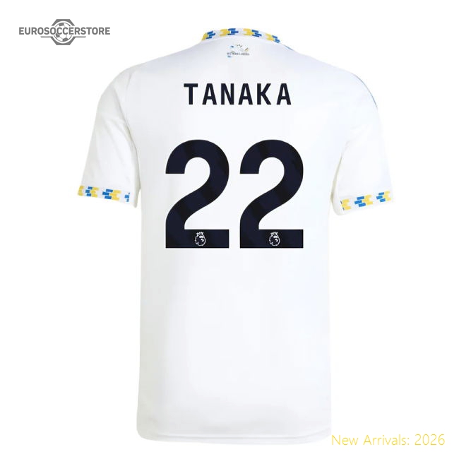 2025-2026 Leeds United Home Shirt (Tanaka 22)-Vantage Point Soccer