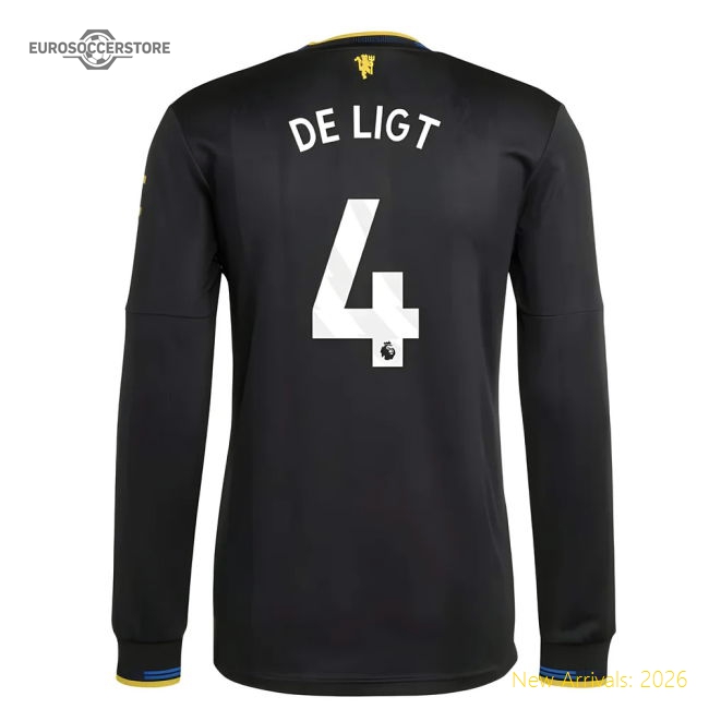 2025-2026 Man Utd Authentic Long Sleeve Third Shirt (De Ligt 4)-Vantage Point Soccer