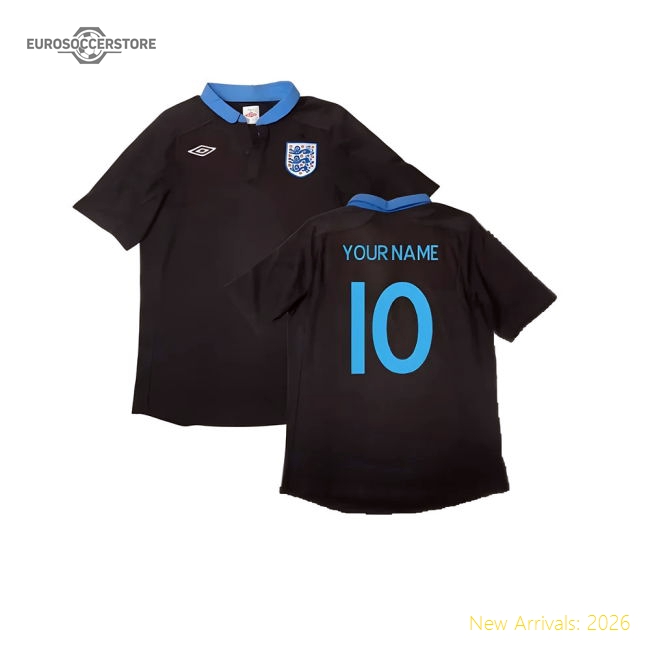 England 2011-12 Away Shirt ((Excellent) L) (Your Name)-Vantage Point Soccer