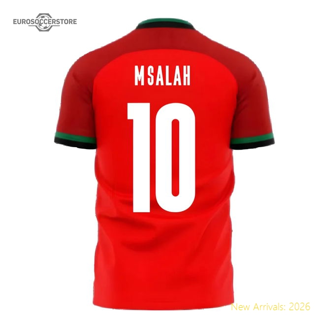 Egypt 2025-2026 Home Concept Football Kit (Libero) (M.SALAH 10)-Vantage Point Soccer