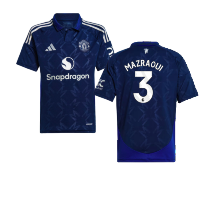 2024-2025 Man Utd Away Shirt (Kids) (Mazraoui 3)-Vantage Point Soccer