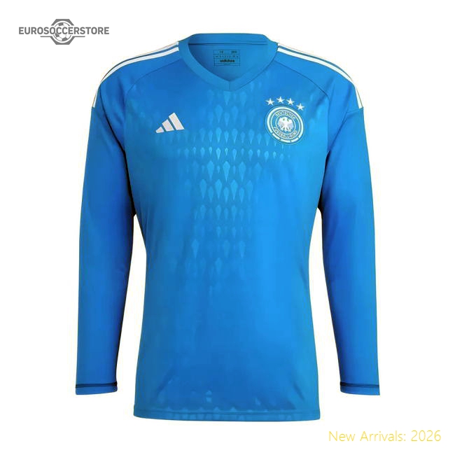 2022-2023 Germany Home Goalkeeper Shirt (Blue)-Vantage Point Soccer