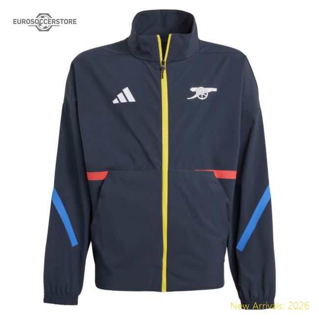 2025-2026 Arsenal Anthem Jacket (Night Navy) - Kids-Vantage Point Soccer