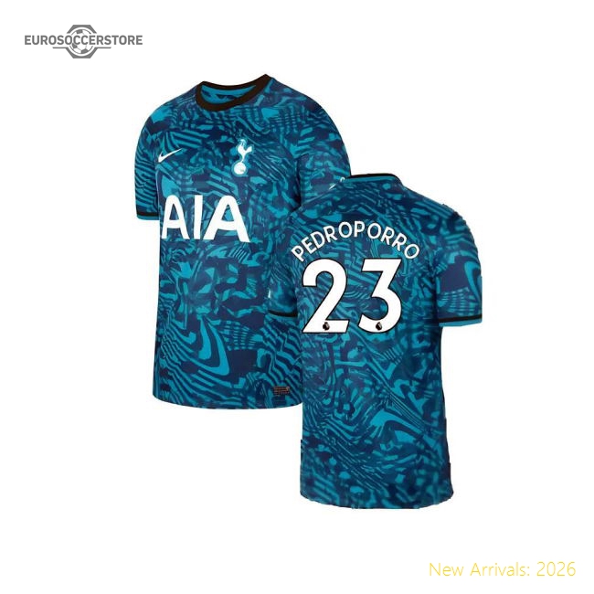 2022-2023 Tottenham Third Shirt (Pedro Porro 23)-Vantage Point Soccer