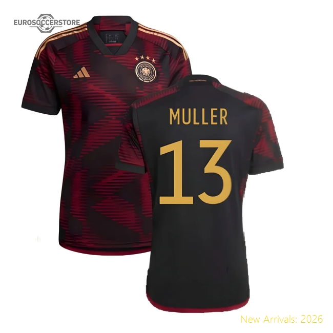 2022-2023 Germany Away Shirt (MULLER 13)-Vantage Point Soccer