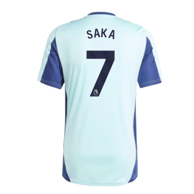 2024-2025 Arsenal Training Jersey (Clear Aqua) (Saka 7)-Vantage Point Soccer
