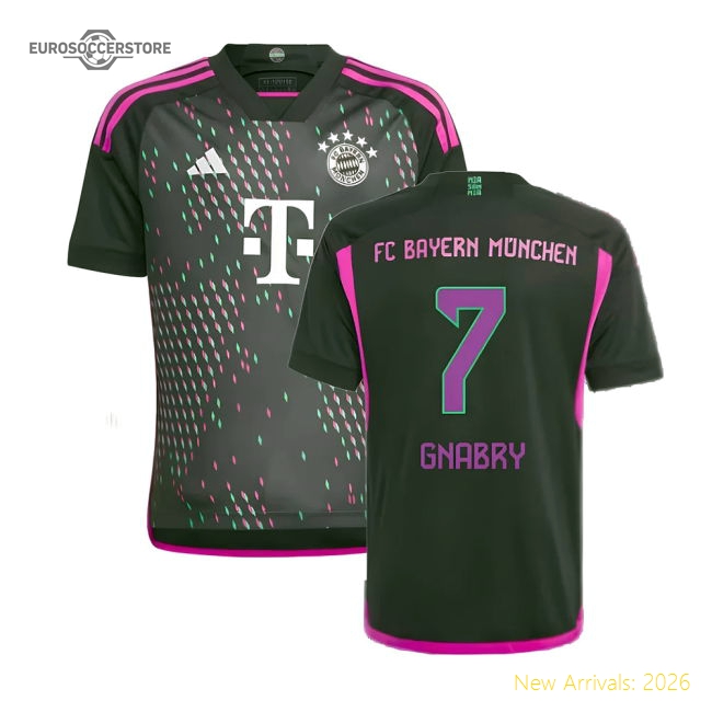 2023-2024 Bayern Munich Away Shirt (Kids) (Gnabry 7)-Vantage Point Soccer