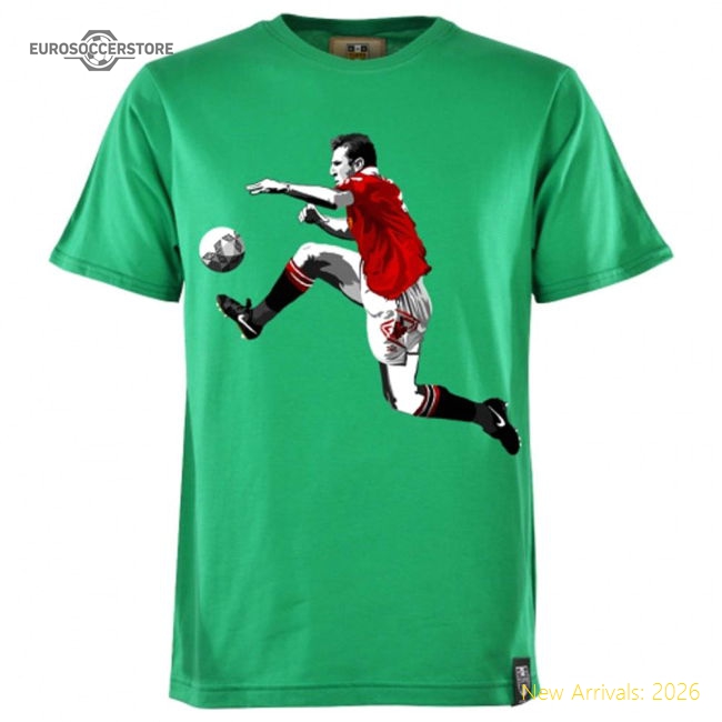 Manchester Reds Retro Cantona T-Shirt (Green)-Vantage Point Soccer