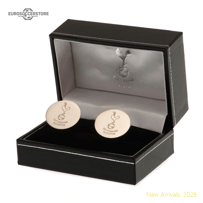Tottenham Hotspur FC Stainless Steel Round Cufflinks-Vantage Point Soccer