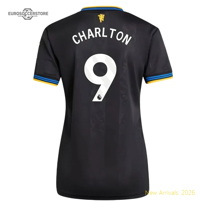 2025-2026 Man Utd Authentic Third Shirt (Womens) (Charlton 9)-Vantage Point Soccer