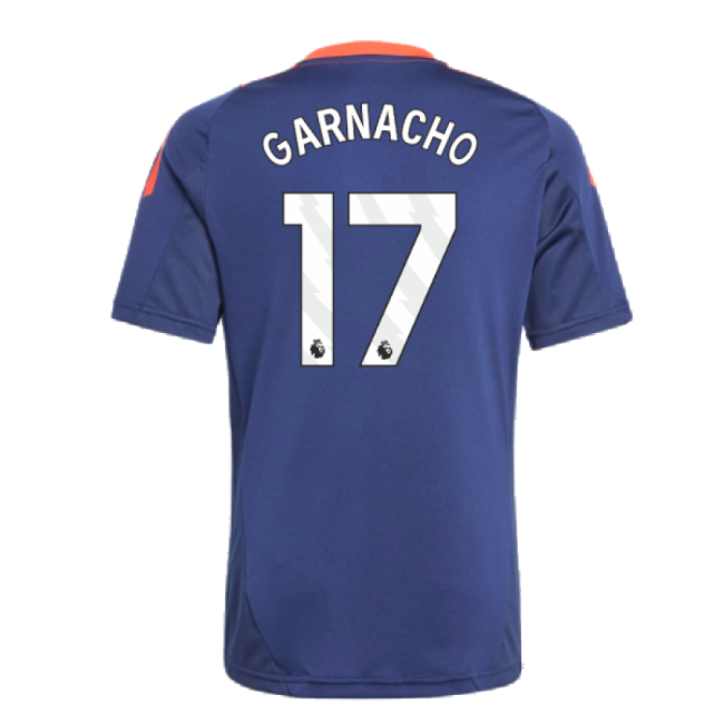 2024-2025 Man Utd Training Jersey (Night Indigo) - Kids (Garnacho 17)-Vantage Point Soccer