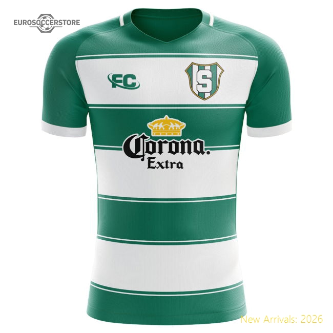 2018-2019 Santos Laguna Fans Culture Home Concept Shirt - Womens-Vantage Point Soccer