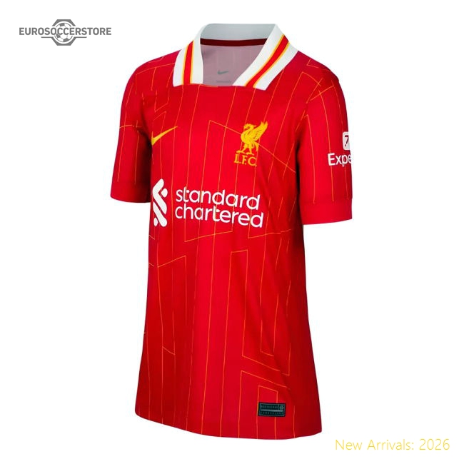 2024-2025 Liverpool Home Shirt (Kids)-Vantage Point Soccer