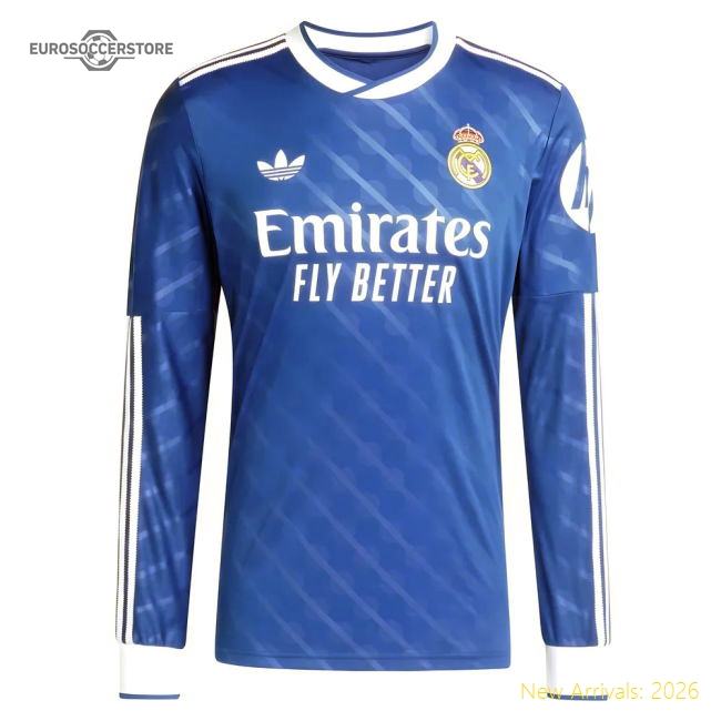 2025-2026 Real Madrid Long Sleeve Third Shirt-Vantage Point Soccer