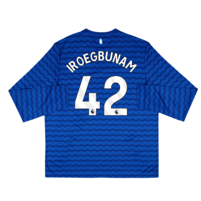 2025-2026 Everton Home Long Sleeve Shirt (Iroegbunam 42)-Vantage Point Soccer