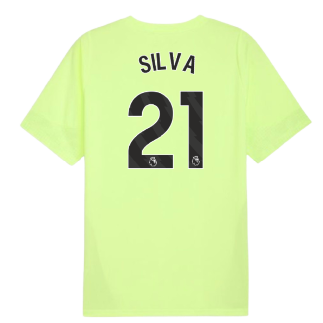 2025-2026 Man City Training Jersey (Fizzy Apple) (Silva 21)-Vantage Point Soccer