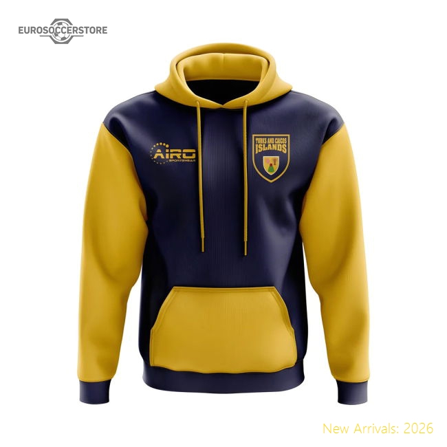 Turks and Caicos lslands Concept Country Football Hoody (Navy)-Vantage Point Soccer