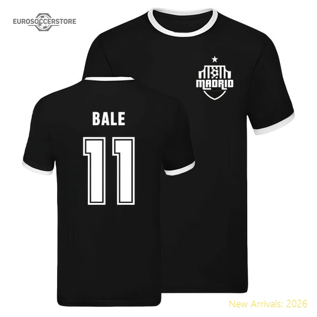 Real Madrid Ringer T-shirt (Gareth Bale 11)-Vantage Point Soccer