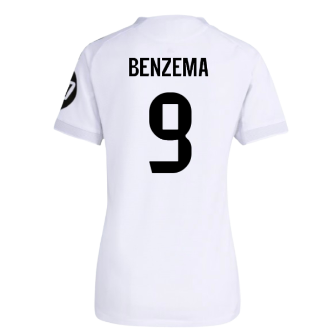 2025-2026 Real Madrid Authentic Home Shirt (Womens) (Benzema 9)-Vantage Point Soccer