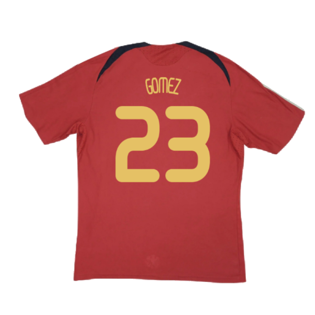 Germany 2008-10 Away Shirt ((Excellent) XXL) (GOMEZ 23)-Vantage Point Soccer