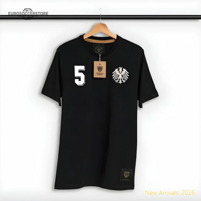 Germany Die Adler 5 Beckenbauer Retro Shirt Black-Vantage Point Soccer