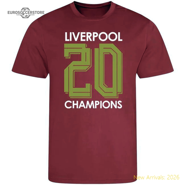 Liverpool Champions T-Shirt Number 20 (Red)-Vantage Point Soccer