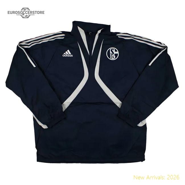 Schalke 2009-10 Adidas Training Jacket (XL) (Excellent)-Vantage Point Soccer