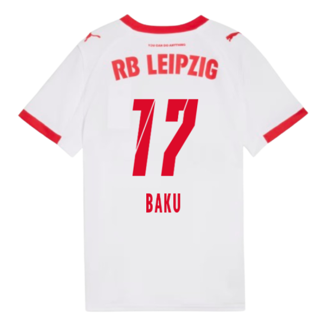 2025-2026 Red Bull Leipzig Home Shirt (Kids) (Baku 17)-Vantage Point Soccer