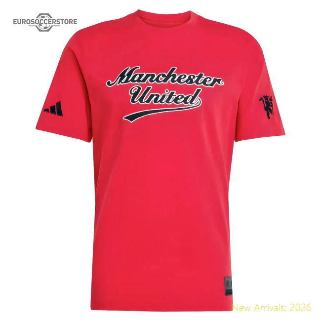 2025-2026 Man Utd US Tee (Red)-Vantage Point Soccer