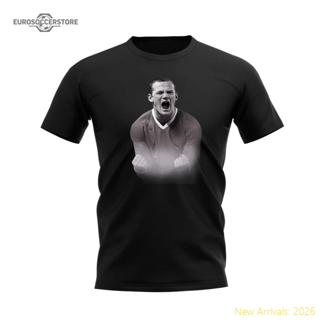 Wayne Rooney Manchester United Legend T-Shirt (Black)-Vantage Point Soccer