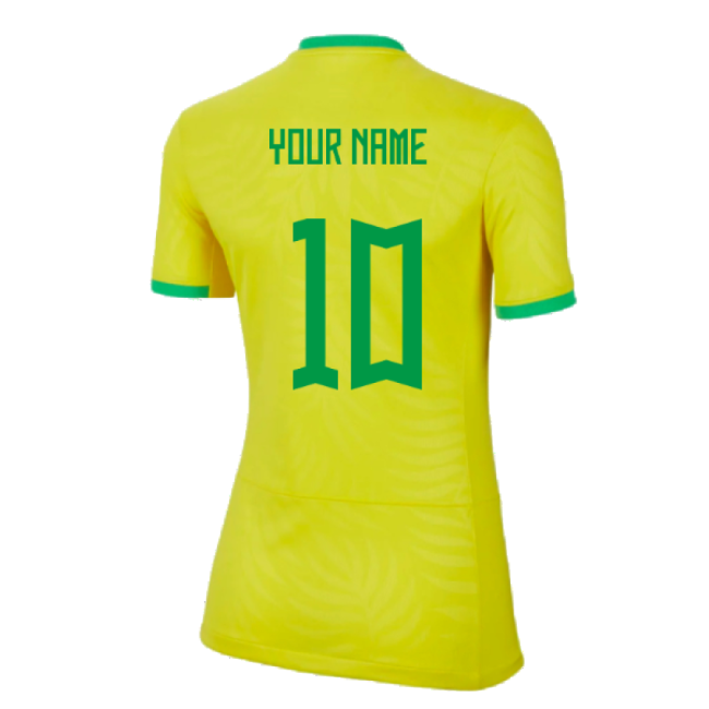 2023-2024 Brazil WWC Home Shirt (Ladies) (Your Name)-Vantage Point Soccer