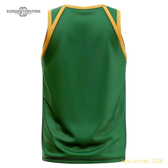 Cameroon Home Concept Basketball Shirt-Vantage Point Soccer
