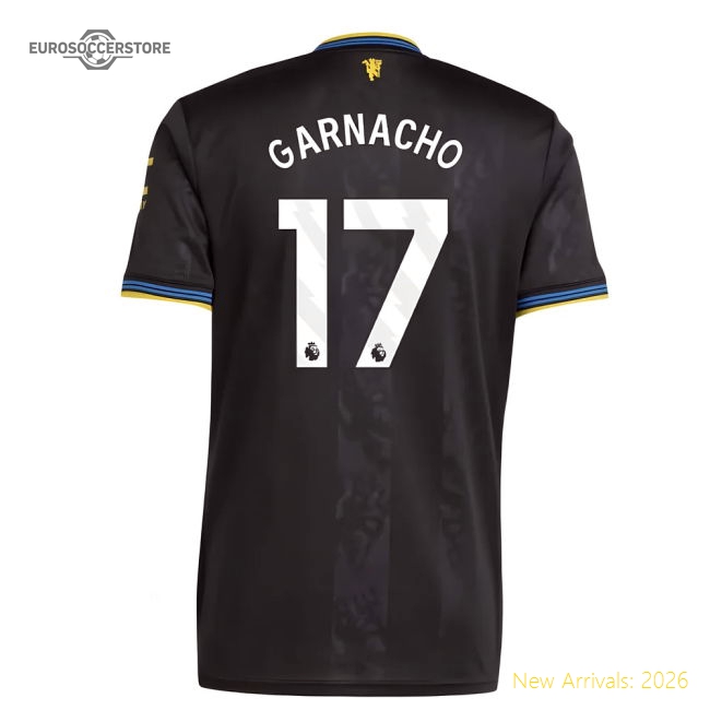 2025-2026 Manchester United Third Shirt (Garnacho 17)-Vantage Point Soccer