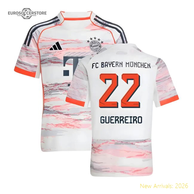 2025-2026 Bayern Munich Away Shirt (Kids) (Guerreiro 22)-Vantage Point Soccer