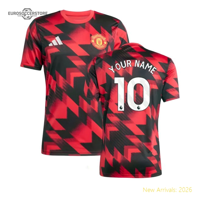 2025-2026 Man Utd Pre-Match Shirt (Red) (Your Name)-Vantage Point Soccer