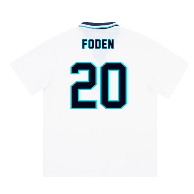 England 1995-97 Home Shirt (XL) (Foden 20) (Excellent)-Vantage Point Soccer