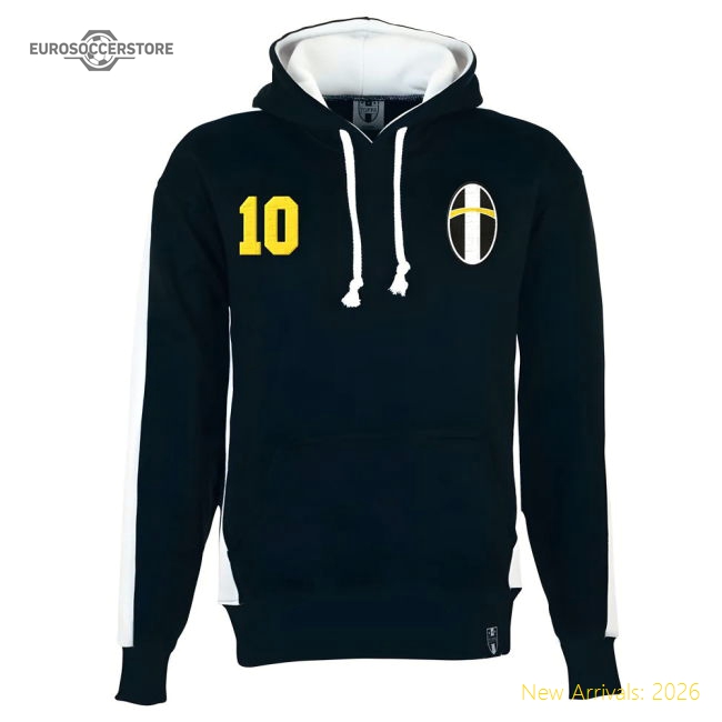 Juventus Number 10 Retro Hoodie-Vantage Point Soccer